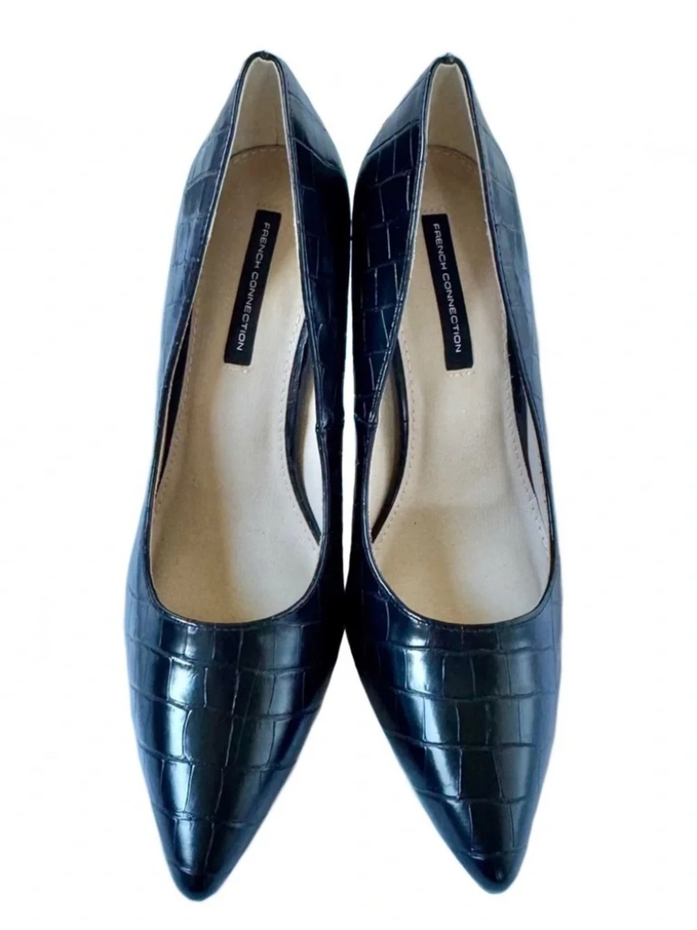 Women's French Connection Black Seirra Pumps Classic Chic Stilettos
